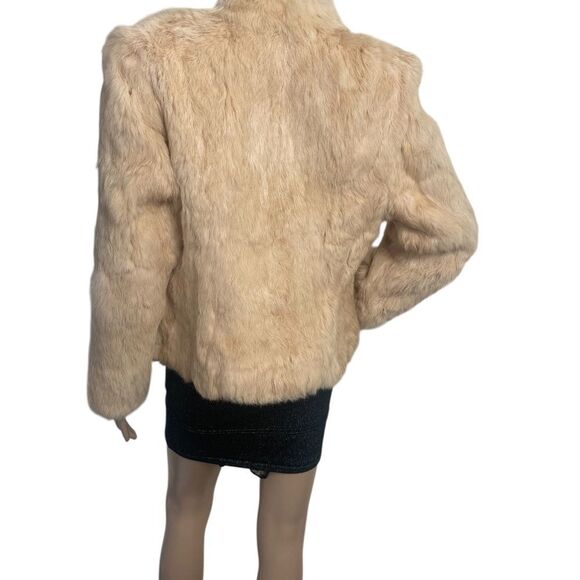 Kamal Quaility Furs natural Blond cream M short jacket zip - Picture 7 of 13
